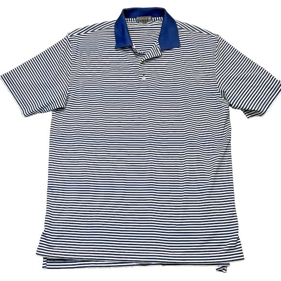 Peter Millar Other - Peter Millar Mens Golf Polo Shirt Size L Bear Lakes Country Club West Palm Navy